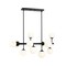 Z-Lite Midnetic 11 Light Chandelier, Matte Black & Matte Opal 730-11L-MB - alternate 6
